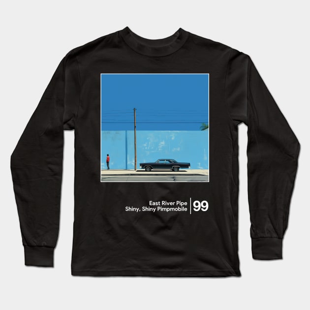 Shiny, Shiny Pimpmobile - Minimalist Graphic Design Fan Artwork Long Sleeve T-Shirt by saudade